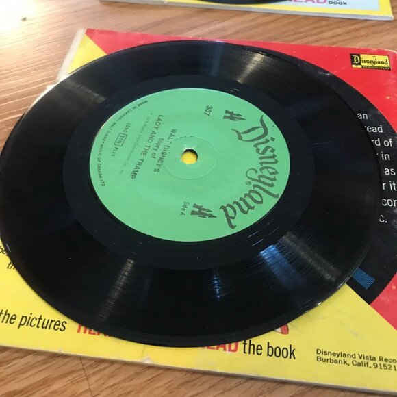 Disneyland 45 RPM Vinyl Records Lot Of 6 With Storybook Sleeves - Picture 6 of 10